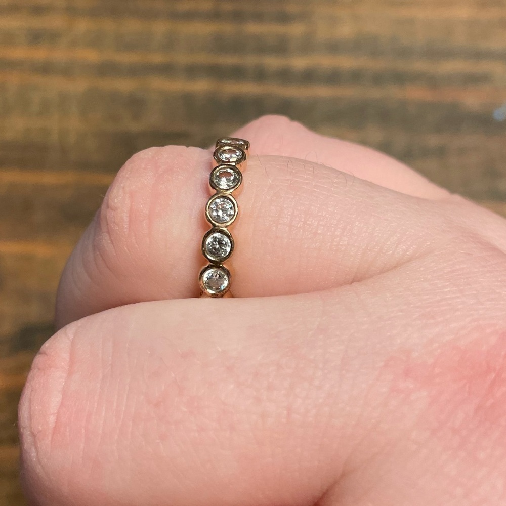 PANDORA Rose Gold Diamond Band Ring